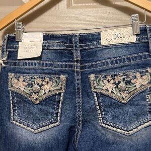 Miss me, midrise straight jeans